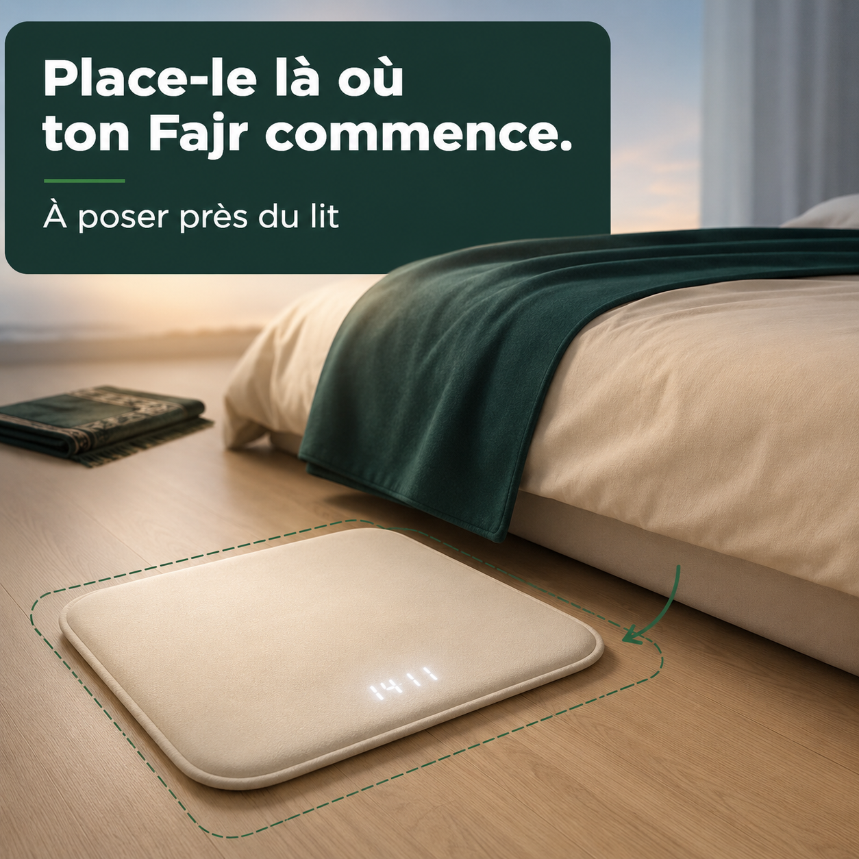 Sahwa — Tapis-réveil à capteur qui te fait sortir du lit du premier coup