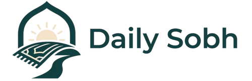 Logo of Daily Sobh with a green design element on a white background